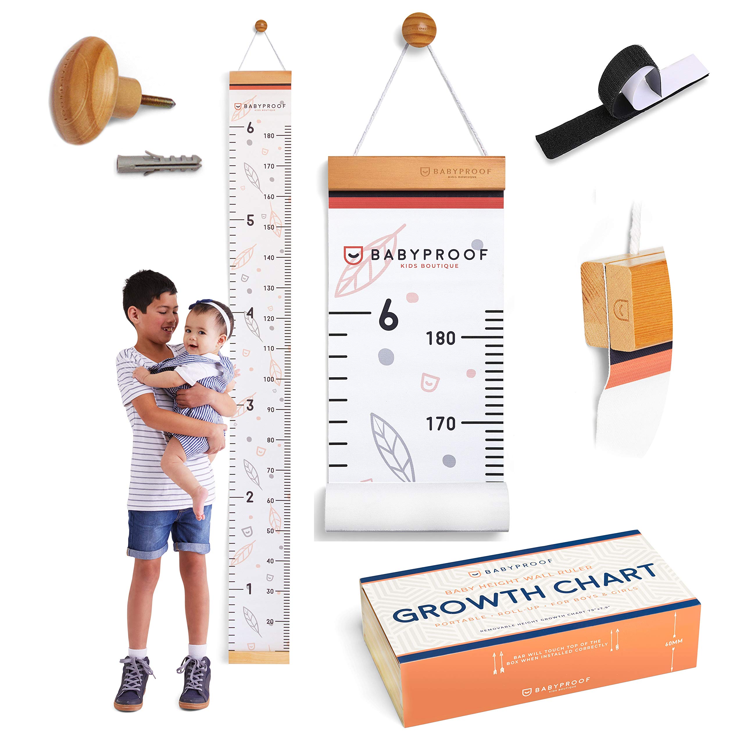 Buy Growth Chart for Kids by Baby Proof Measuring Height Chart and