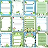 Chiisong 12 Pack Frog Sticky Notes Gifts Cute Frog Sticky Notes 3x4 Inch Cartoon Funny Self Stick Notepads Novelty Animals Post Pads Favors for Women Men Office Supplies Home Christmas Small Gifts