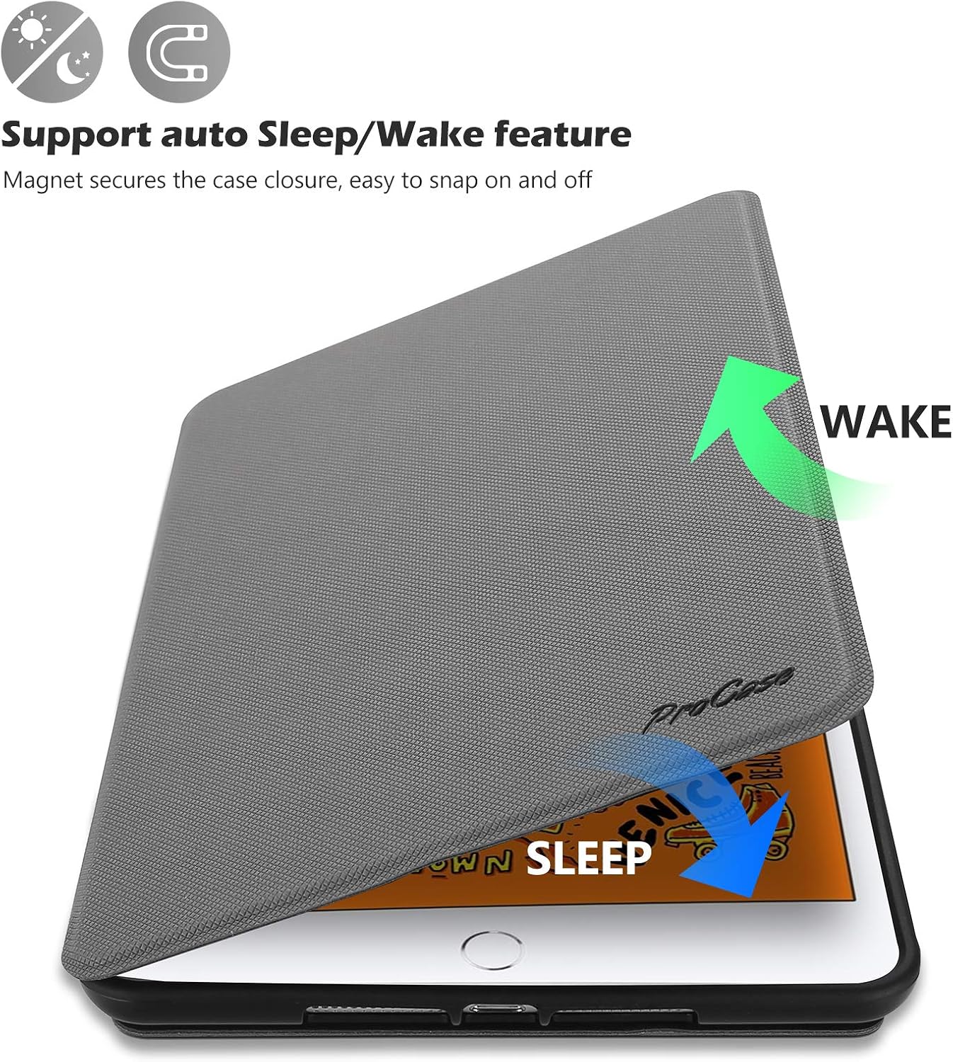 ProCase Book Cover for iPad Mini 5 Generation 2019/ Mini 4 3 2 1 - Image 4