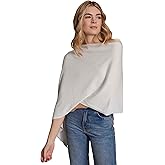 Caroline Grace Cashmere Blend Poncho by Alashan Lightweight & Super Soft - 95% Cotton 5% Cashmere - Great Gift Item