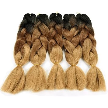 Amazon Com Silike 24 Jumbo Braid Kanekalon Hair For Teens 5