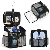 CUBETASTIC Shower Caddy Portable Mesh Shower Tote for Bathroom, Gym, Travel, Camping - Quick Dry Hanging Organizer Toiletry Bag with Handle for College Dorm Room, Men &amp; Women