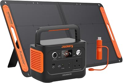 Jackery Solar Generator 240V2 256Wh LiFePO4 300W 100W Panel USB-C Adapter