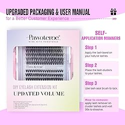 Pawotence Lash Extension Kit DIY 280pcs Individual
