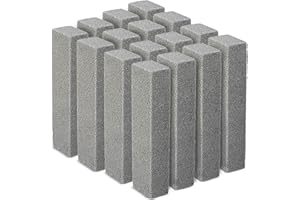 Maryton Pumice Stone for Toilet Cleaning, Non Scratch Pumice Stone for Cleaning Hard Water Stain on Toilet Bowl, Tile, Kitchen, Pack of 16