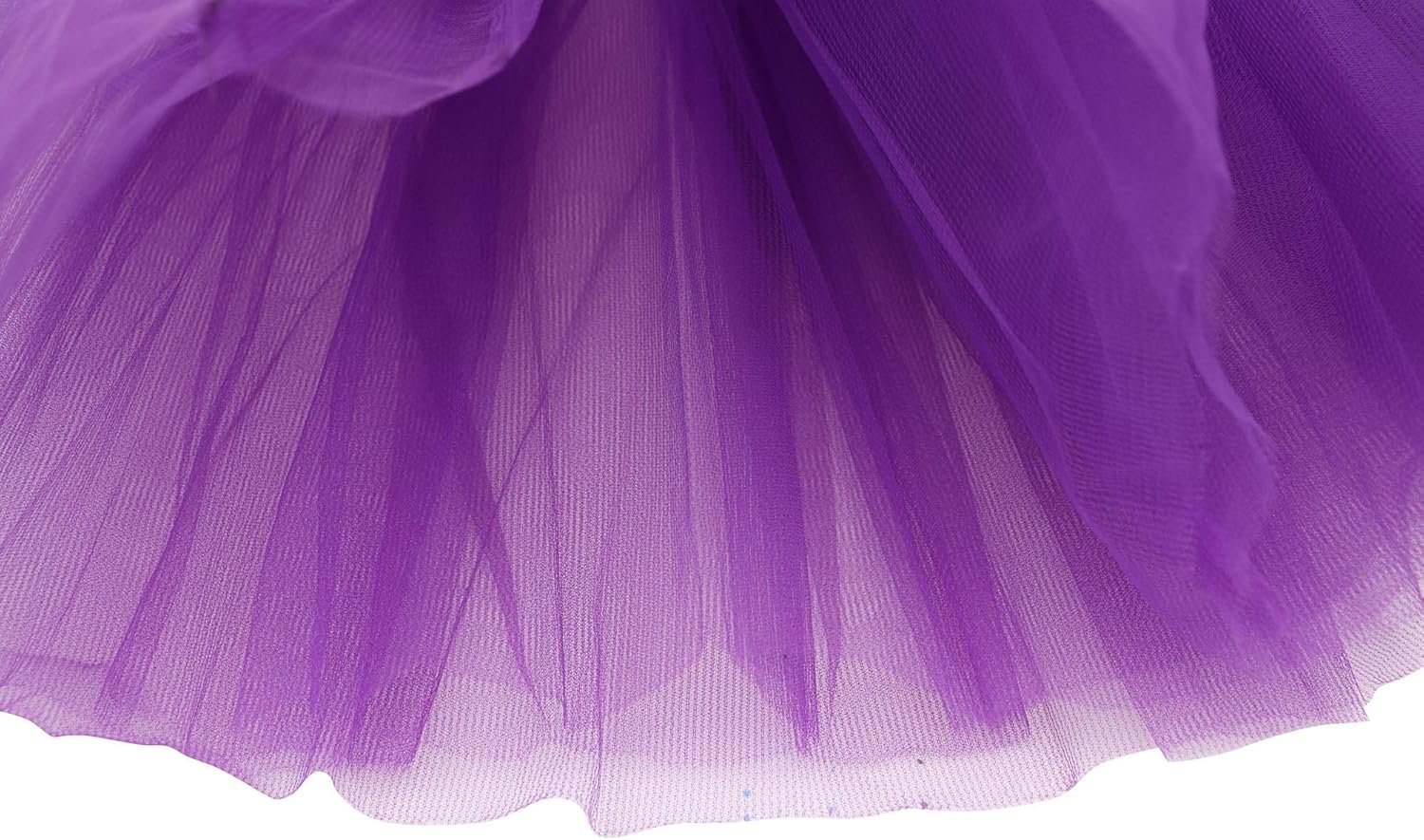 Simplicity Women's Classic Elastic 3 Layered Tulle Running Tutu Skirt, Purple at  Women’s Clothing store