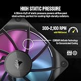 Corsair iCUE LINK RX120 RGB 120mm PWM Fan Black view 5