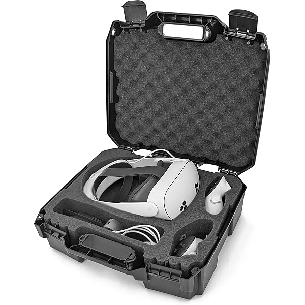 Navitech Heavy Duty Hard Case For Oculus Quest 2 - Rugged Protection With Shoulder Strap