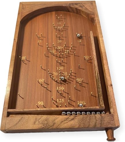 missile game PING BALL　木製ボードゲーム Thorness Vintage Style Tabletop Wooden Pinball Game | Bagatelle
