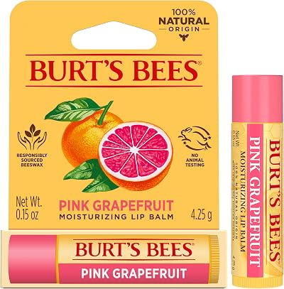 Burt's Bees Pink Grapefruit Moisturizing Lip Balm 0.15 oz