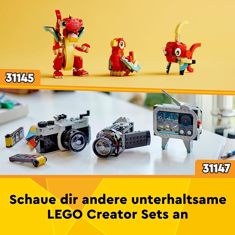Creator 3in1 Tieflader mit Hubschrauber 31146
