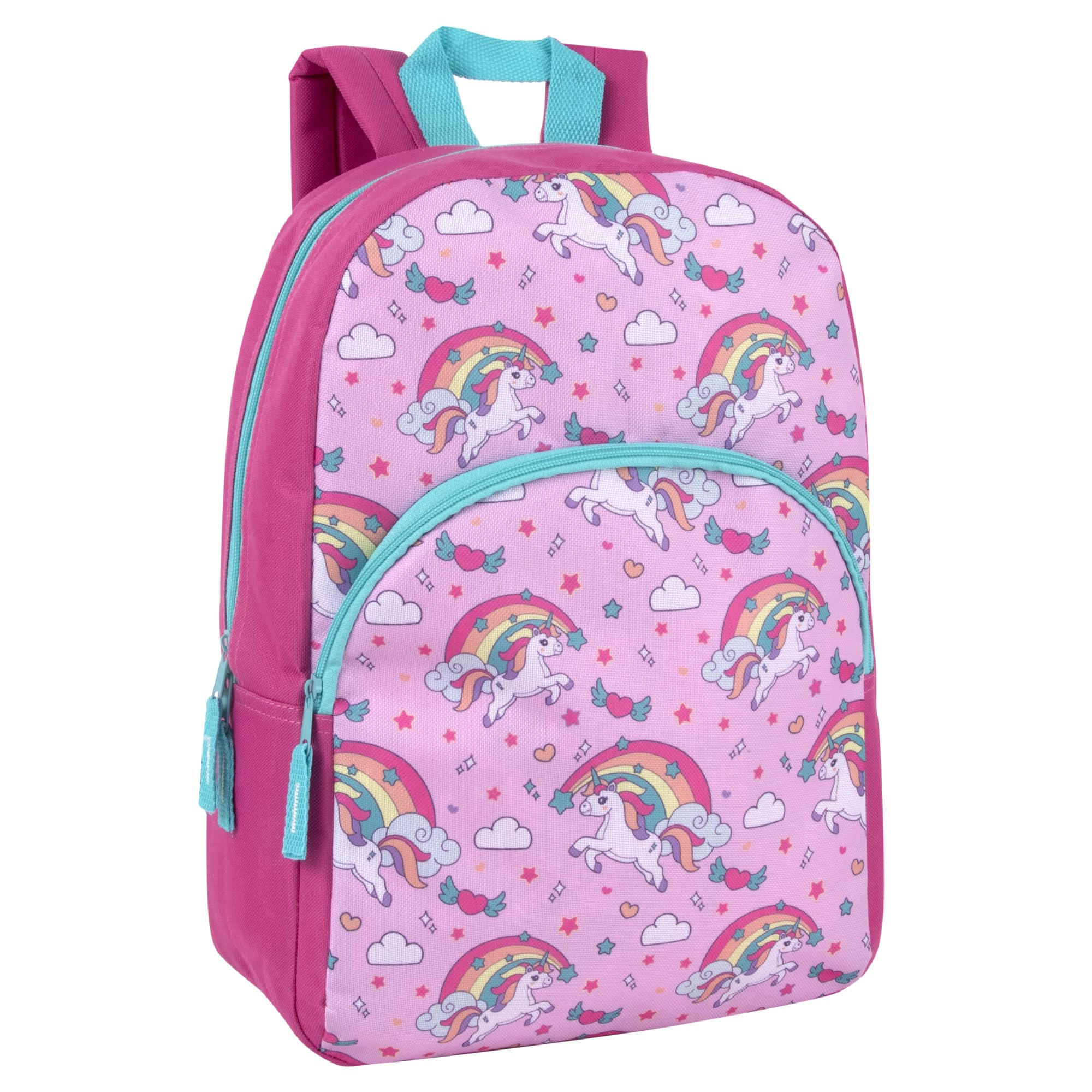 Photo 1 of 15 Inch Kids Backpacks for Preschool, Kindergarten, Elementary School Boys and Girls with Padded Straps (Rainbow Unicorn Magic)