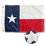 AZCOVER Texas Flag 12x18, Embroidered Stars Texas