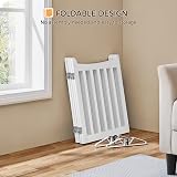 Yaheetech Wooden Dog Gate Indoor 4 Panels 61 cm H x 202 cm L White view 6
