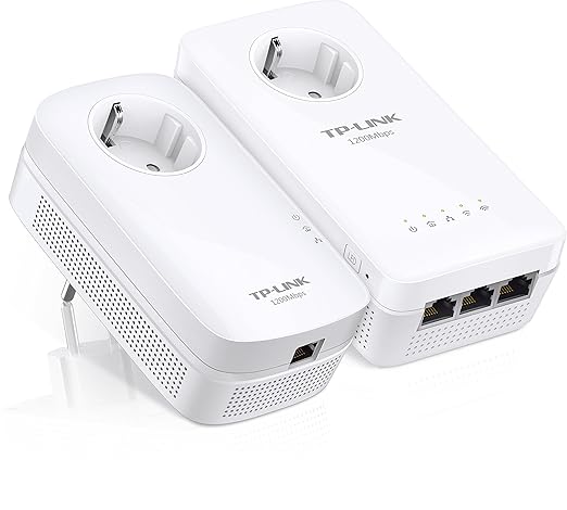 title=TP-Link TL-WPA8630P KIT AV1200 Powerline Passthrough, Wi-Fi Dual Band AC1200,