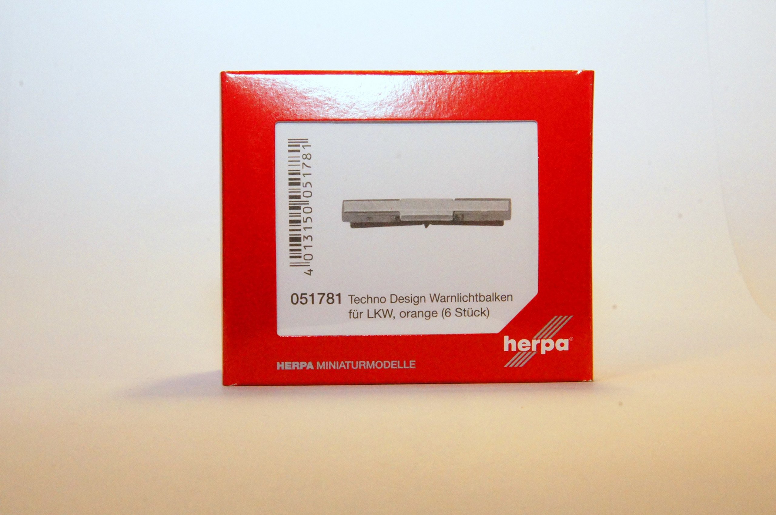 herpa Techno-Design 051781 Warning Light Bar for Trucks, Pack of 6