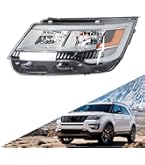 Right Side Headlight Assembly For 2016-2019 Ford Explorer - With LED DRL