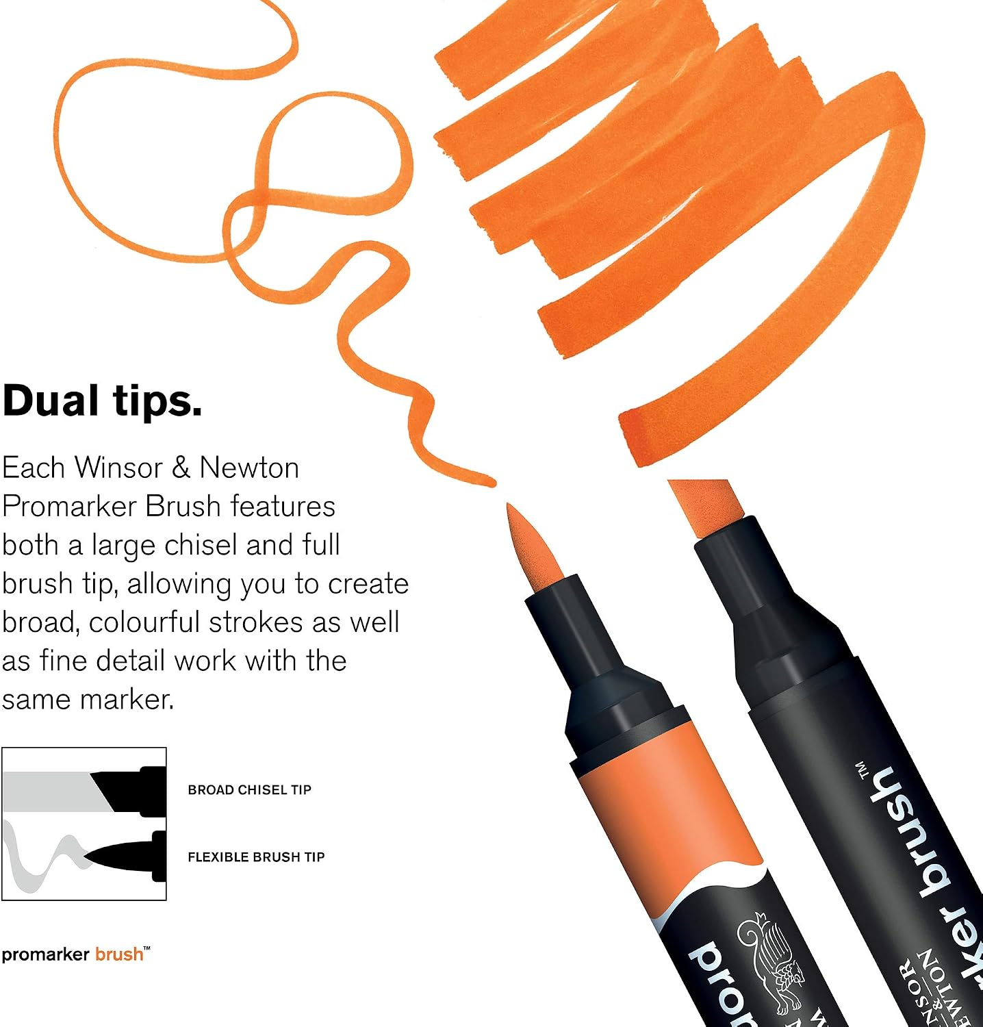 Winsor & Newton, Promarker Brush, Student Designer Wallet, Set of 24, Alcohol Based Dual Tip Markers, multicoloured - Image 5