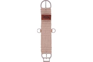 WEAVER LEATHER Weaver Equine ‎Roper Horse Cinch, Mohair Blend 27 Strand Saddle Cinch Girth with Smart Cinch Buckle, Western Horse Riding Supplies, ‎Natural