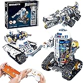 3 in 1 STEM Robotics Building Kit, 776 PCS APP/Remote Control Robot Space Wars Toy Building Block Sets, Compatible with Lego Robotics Control & Programming Robot Birthday Gifts for Boys Age 8-14+