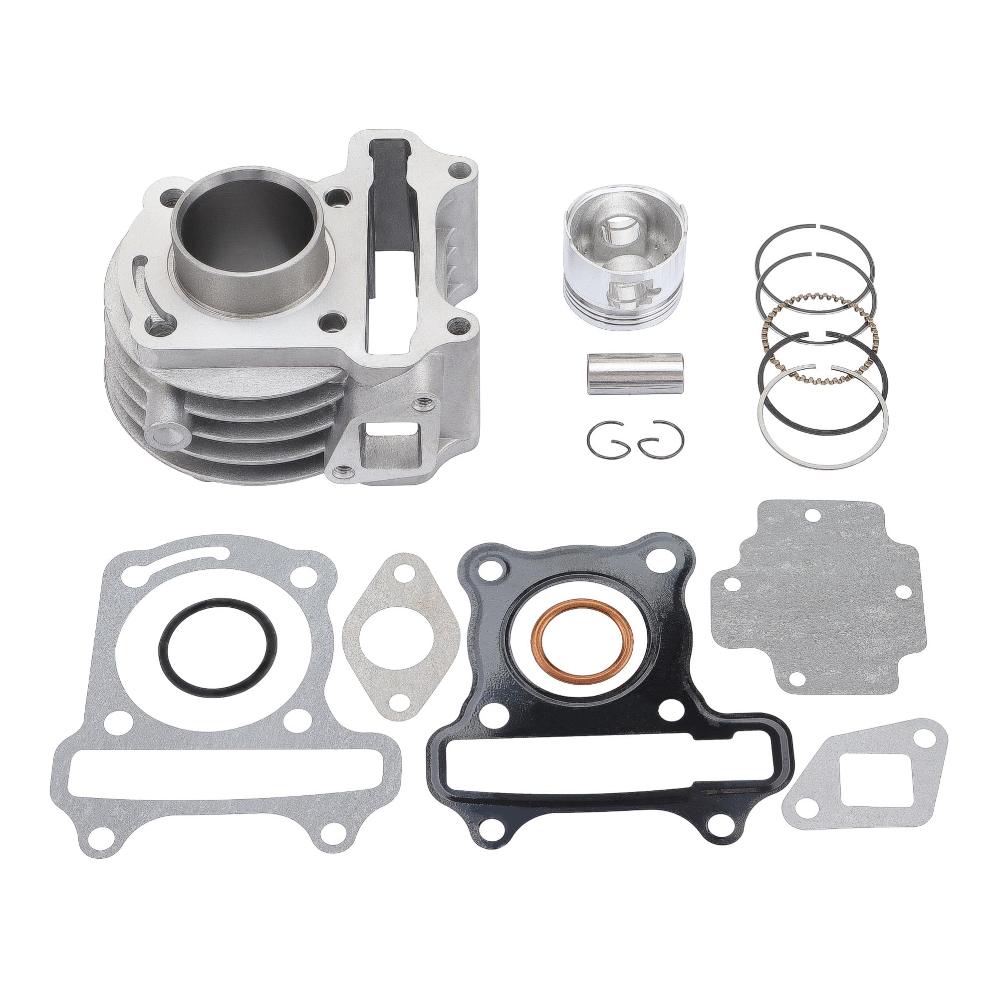 GOOFIT 39mm Bore Cylinder Rebuild Kit Replacement For 4 Stroke GY6 49cc 50cc ATV Scooter