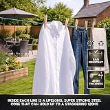Smith's 2015 The Strongest Steel Clothesline 30m 4mm blue 250kg view 3