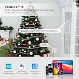 UPXNBOR Smart Plug 2 Pack Wi Fi Outlet Works with Alexa Google Home Energy view 3