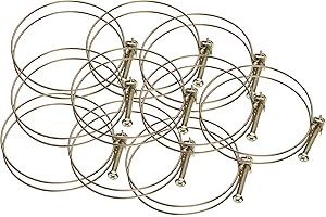 Steelex D4349 Wire Hose Clamp, 4-Inch, 10-Pack