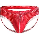 Linemoon Mens Jockstrap Sexy Underwear Athletic Supporters Mesh Jock Straps Male