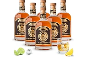 TREJO'S SPIRITS HECHO EN L.A. Trejo's Spirits American Whiskey Alternative | 100% Zero Proof | Non-Alcoholic Beverage with Distinctive Flavors | Natural Ingredients | Low Calories & Sugar | Perfect For Cocktails | Supports Wellness | 6CT