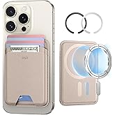 ESR for MagSafe Wallet, 5-Card Holder With RFID Blocking, MagSafe Sticker Included, Slim Magnetic Wallet for iPhone 17/16/15/14/13/12 Series and Selected Samsung Devices, Not for Mini, Desert Titanium