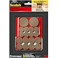 Scotch Gripping Pads, 36 Pcs, Assorted Sizes 3/4", 1" & 1.5" inch Round Pads, Self-Adhesive, Stabilizes Appliances on Floors and Tabletops, Textured Pads Deliver Reliable Traction (SP941-NA)