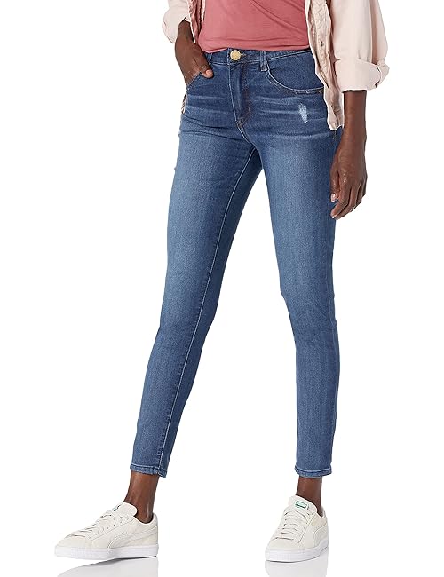 Democracy womens Absolution High Rise Ankle Jeans, Blue, 10 US