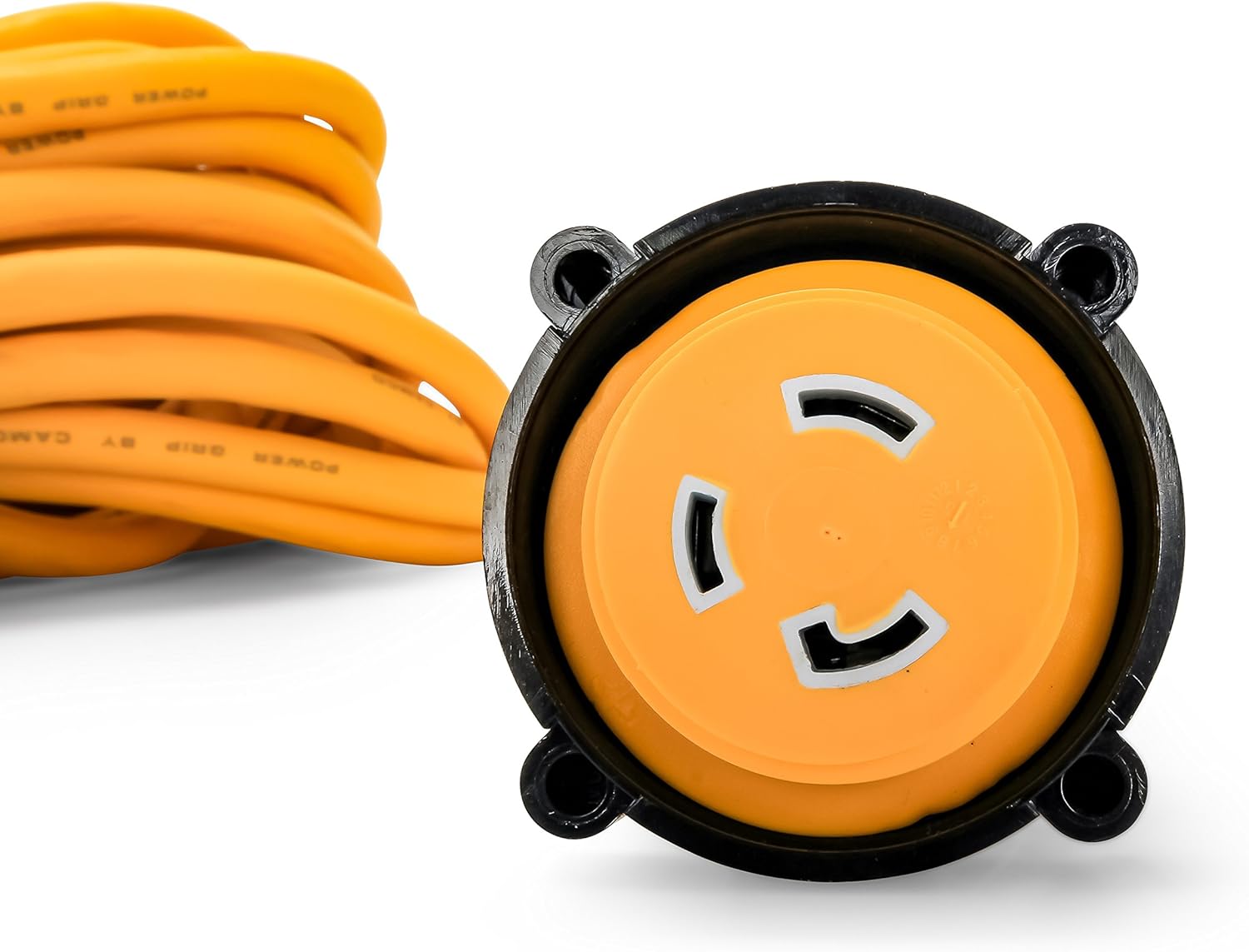 Camco 50’ PowerGrip Marine Extension Cord with 30M/30F Locking Adapters | Allows for Easy Boat Connection to Distant Power Outlets | Built to Last (55613): Automotive