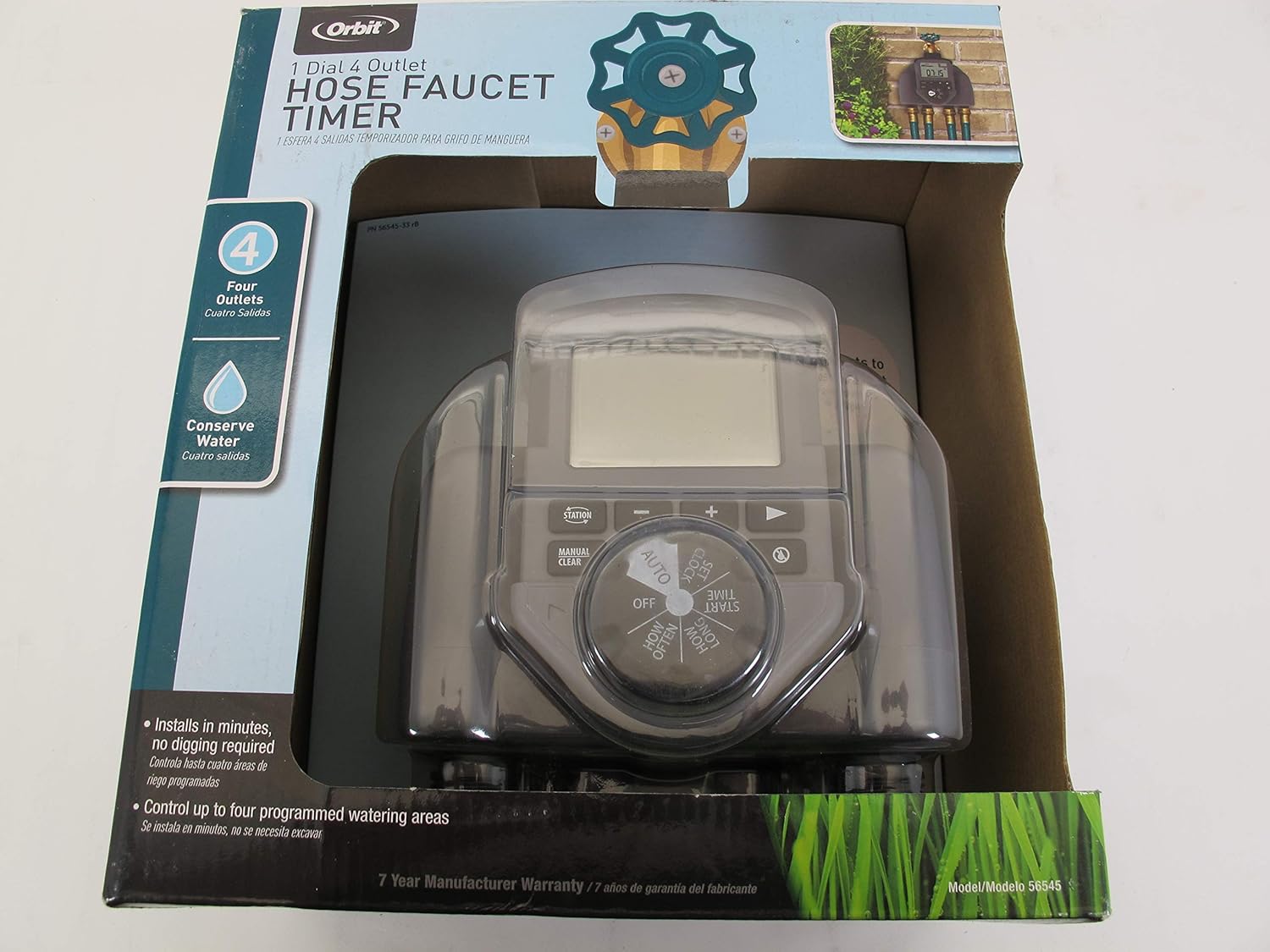 Orbit 1 Dial 4 Outlet Hose Faucet Timer Amazon Co Uk Electronics