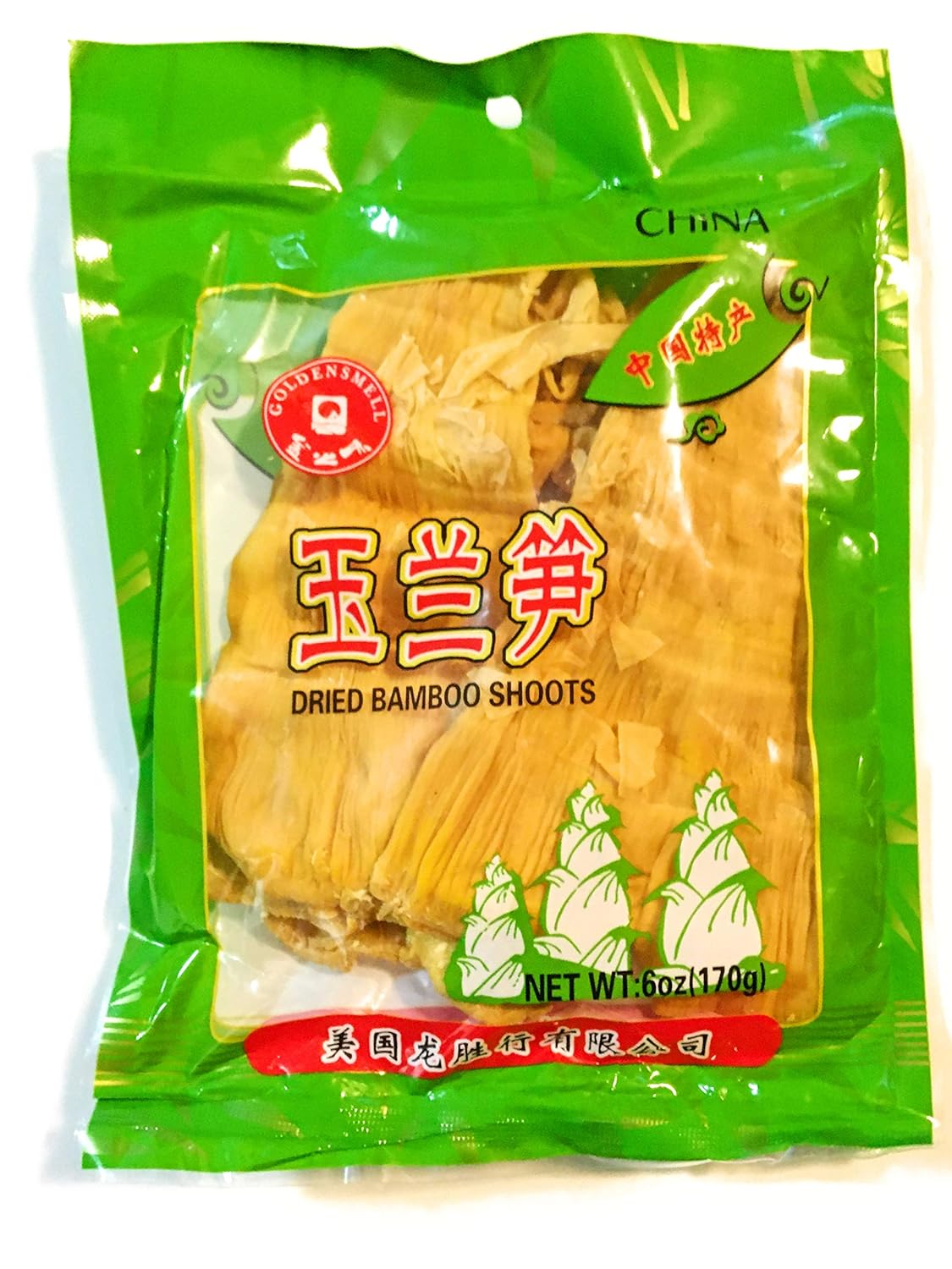 Golden Smell Dried Bamboo Shoots 6 Oz(2 Pack) Grocery