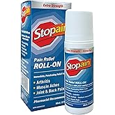 Stopain Extra Strength Pain Relieving Roll-On, Fast Relief From Arthritis, For Muscle Aches, Joint & Backpain, Non-Greasy, 3 