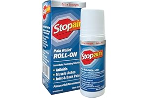 Stopain Extra Strength Pain Relieving Roll-On, Fast Relief From Arthritis, For Muscle Aches, Joint & Backpain, Non-Greasy, 3 