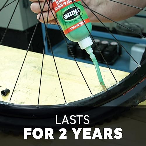 Slime 10204 Bike Tube Puncture Repair Sealant with Pump, Prevent