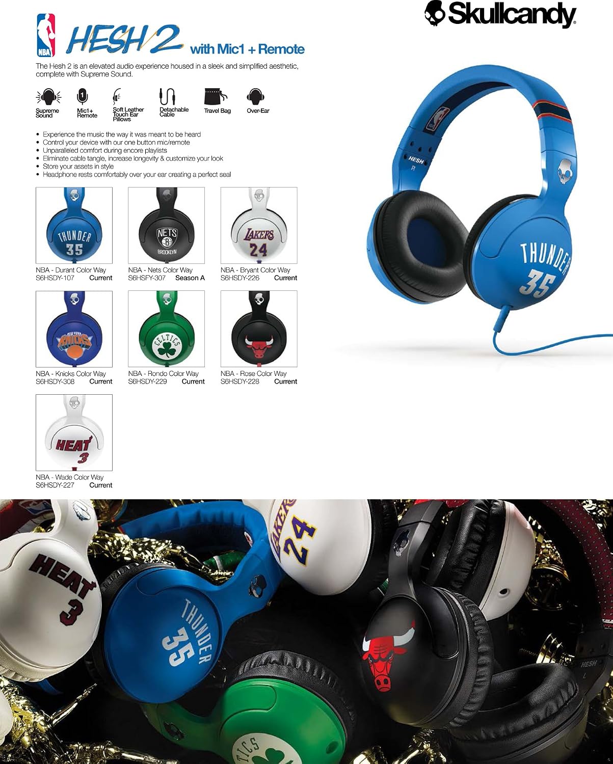 Skullcandy HESH 2 Wireless Bluetooth Cuffie Over-Ear Silver/Black/Chrome  Webcam e periferiche VoIP urban-earth.co.uk