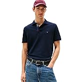 Tommy Hilfiger Mens Short Sleeve Casual Polo Shirts in Regular Fit with Stretch and Hidden Placket Design