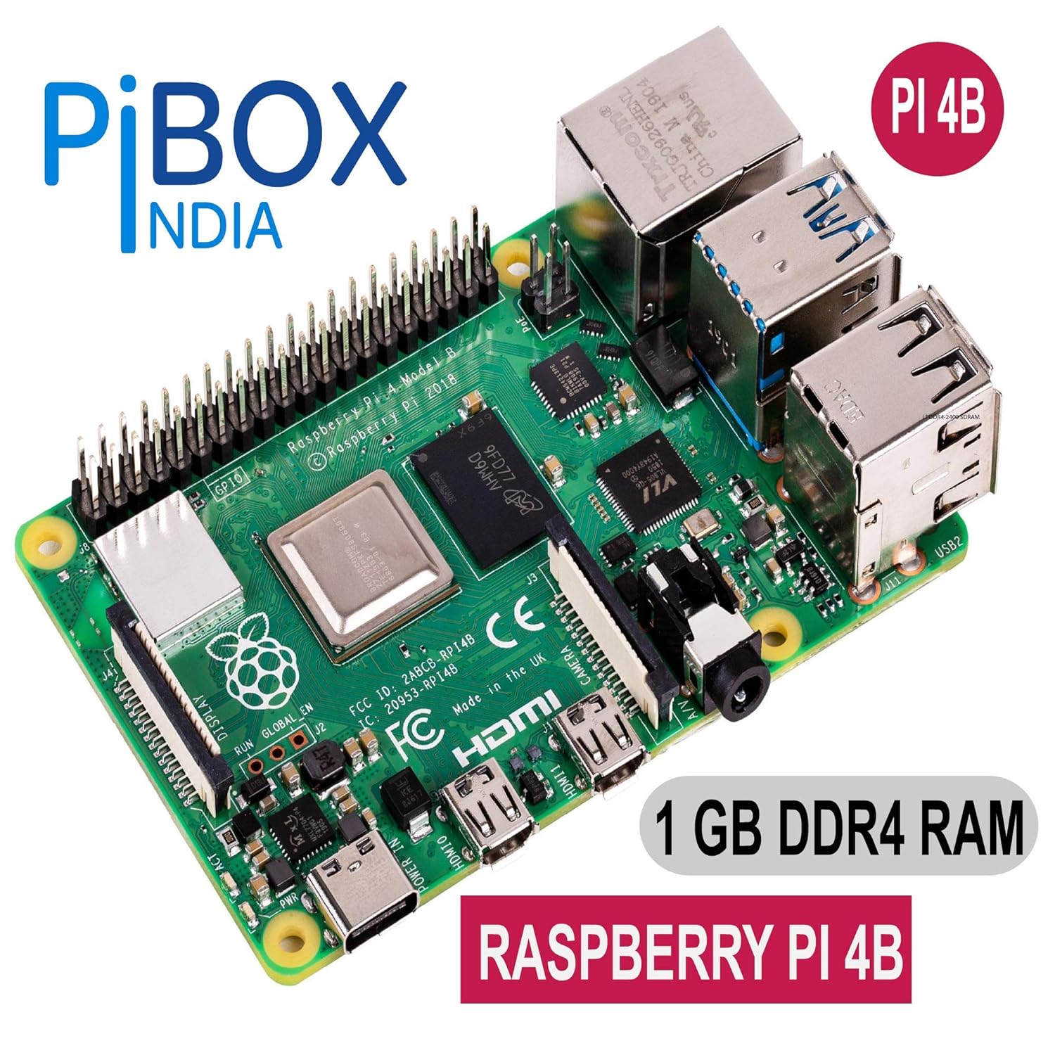 Amazon.in Buy pibox India Raspberry Pi 4 B 4B SBC IOT Board