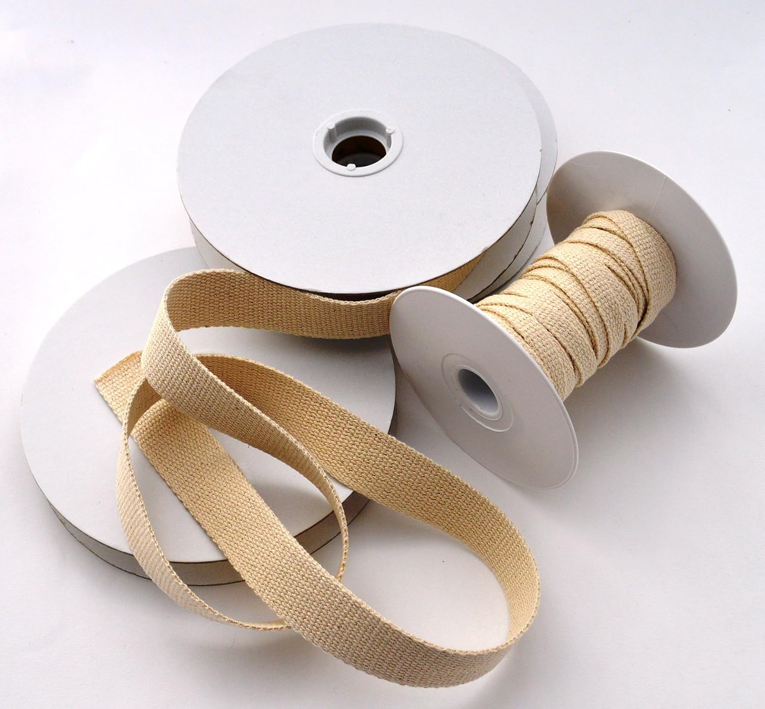 Inastri Trimz Heavy Weight 100% Cotton Webbing Tape, Natural, 25mm - Image 5