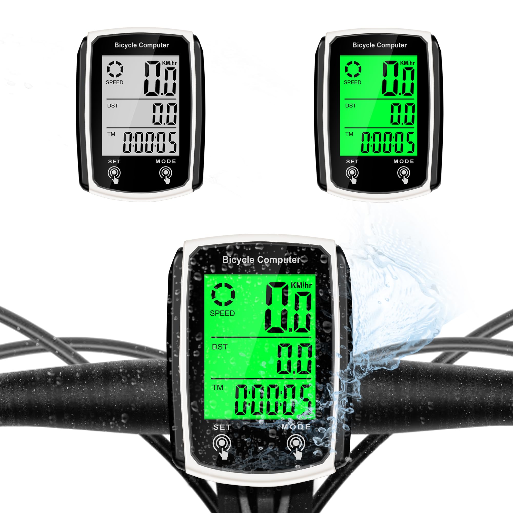 Photo 1 of Hilceriy Bike Speedometer and Bicycle Odometer Wired MPH KM/H Bike Computer with Automatic Wake-Up Cycling Speed Tracker LCD Display & Calories Statistics & Single Mileage & Multi-Functions