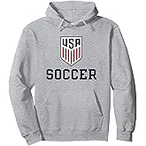 United States Soccer Icon Gray USMNT Officially Licensed Pullover Hoodie