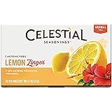 Celestial Seasonings Lemon Zinger Herbal Tea, 20 Count