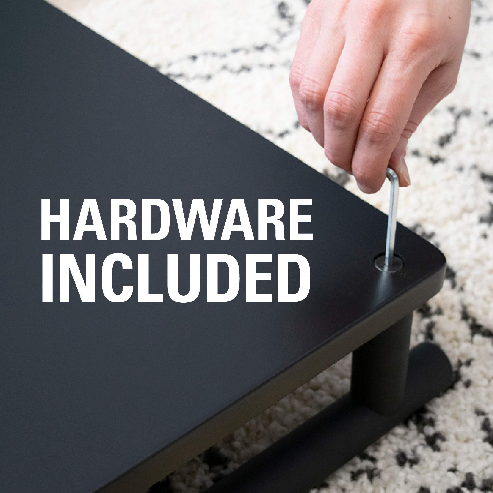 Sanus AV Media Stand with Builtin Cable Mangement & Adjustable Feet