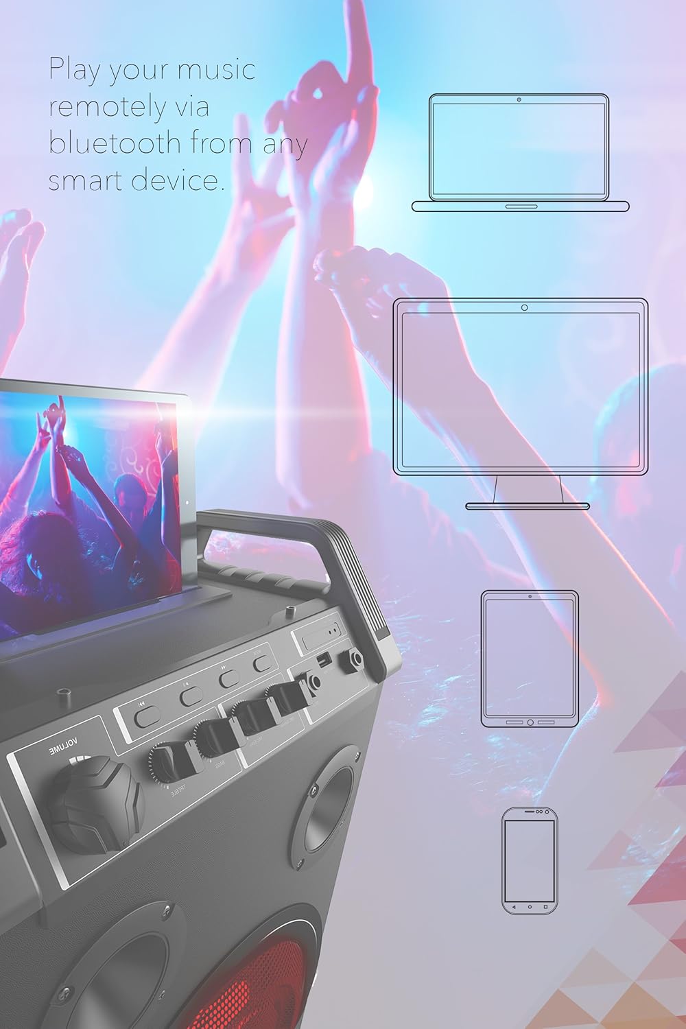 sharper image mega party speaker