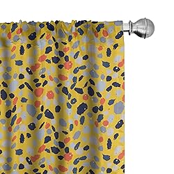 Lunarable Abstract Window Curtains, Terrazzo