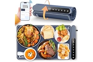 AOLADY Kitchen Warming Mat for Food: Smart Limitless Temperature Silicone Heating Mat for Food - Portable Warming Tray Party Essentials - Roll Up Heating Trays Food Warmers for Parties Buffet